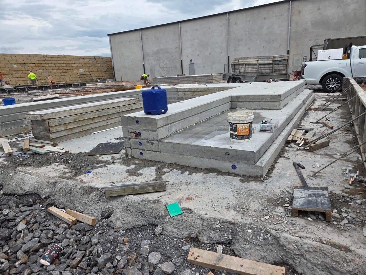 November 2025 — slabs construction progress at Ellevation at North Harbour