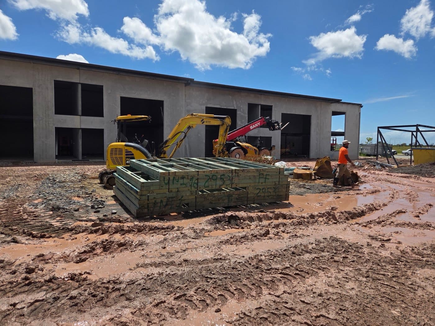 March 2026 — building shells construction progress at Ellevation at North Harbour