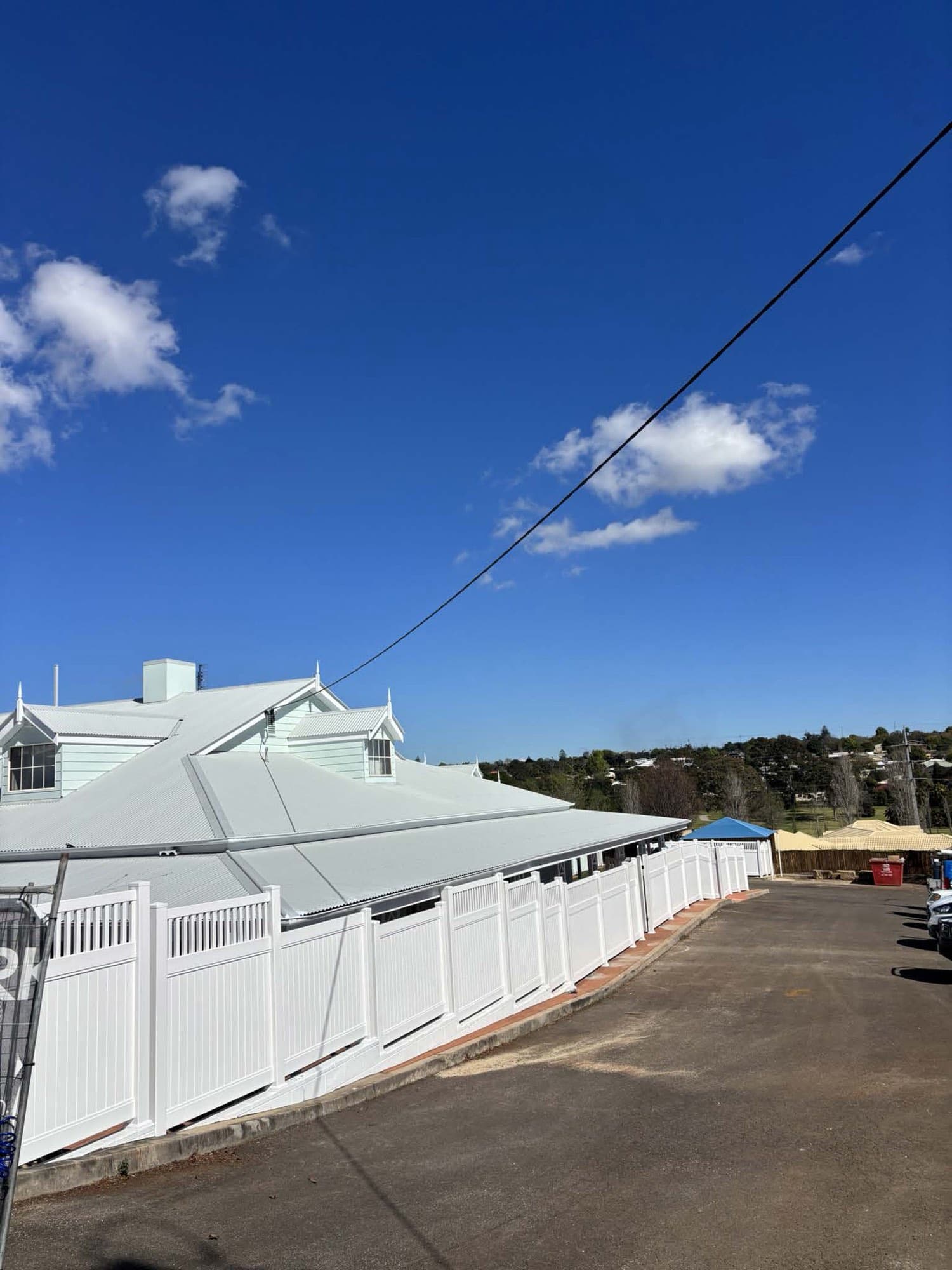855 Ruthven Street childcare centre, Toowoomba, with external painting complete and new white picket fencing, August 2026